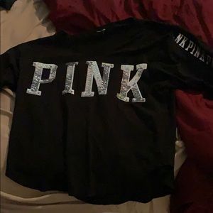 PINK Tops - Pink bling shirt PINK Tops - Pink bling shirt